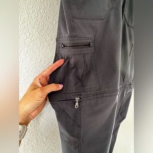 Kuhl full length zip-off hiking pants, size 4